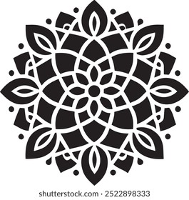 Padrão Floral Geométrico Mandala, Design Mandala