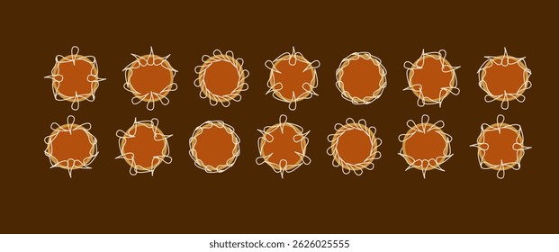Geometric Floral Mandala Pattern – Seamless islamic Ornamental Tile in Earth Tones. arabesque modern stylish design. geometrical pattern.