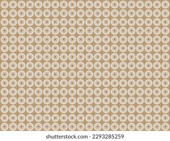 geometric floral motif pattern, geometric stylized flowers, squares and circles