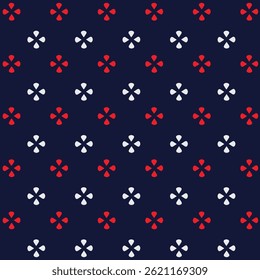 Geometric Floral Motif Seamless Pattern for Textile Print on Fabric, miniature shirt print motif