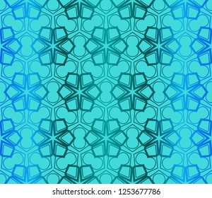 Geometric Floral Ornament With Decorative Border. Ethnic Seamless Decoration. For Fashion Print, Bandanna, Tablecloth, Neck Scarf.