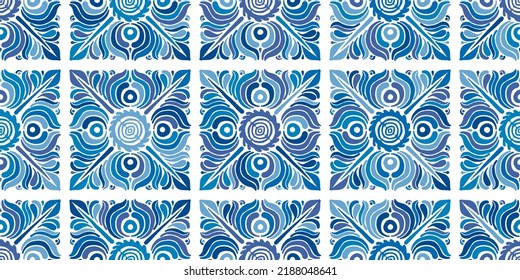 Geometric floral ornament, seamless pattern. Ethnic Background for your design