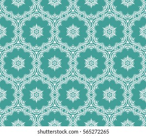GEOMETRIC floral ornament. seamless vector pattern. interior decoration, wallpaper, invitation, fashion design.