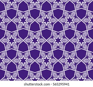 GEOMETRIC floral ornament. seamless vector pattern. interior decoration, wallpaper, invitation, fashion design.