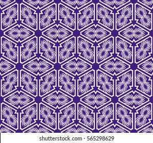 GEOMETRIC floral ornament. seamless vector pattern. interior decoration, wallpaper, invitation, fashion design.