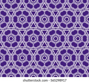 GEOMETRIC floral ornament. seamless vector pattern. interior decoration, wallpaper, invitation, fashion design.