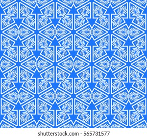 GEOMETRIC floral ornament. seamless vector pattern. interior decoration, wallpaper, invitation, fashion design.