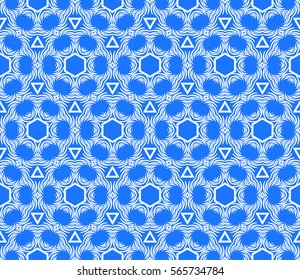 GEOMETRIC floral ornament. seamless vector pattern. interior decoration, wallpaper, invitation, fashion design.