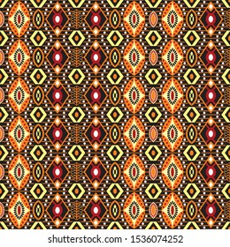 geometric and floral patern - vector