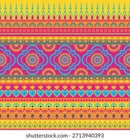 Geométrico con fondo de patrón floral, patrón de azulejo de cerámica, patrón indio, diseño de azulejo, abrigo, abstracto, alfombra, estilo floral, linda ilustración