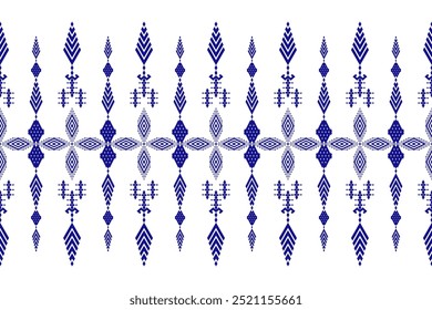 Padrão floral geométrico padrão fundo vetor illation.flower padrão étnico pixel,estilo asteca,background.design abstrato para textura,tecido,roupas,decoração,impressão,sarong.