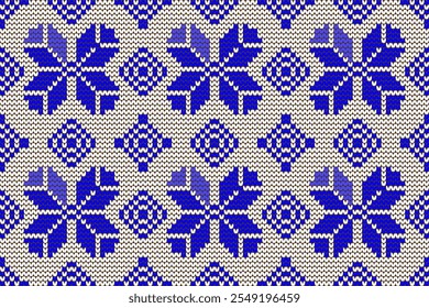 Geometric floral pattern background vector illustration.flower ethnic pixel pattern,Aztec style,abstract background.design for texture,fabric,clothing,decoration,print,sarong.