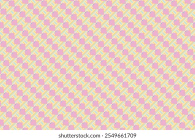 Geometric floral pattern background vector illustration.flower ethnic pixel pattern,Aztec style,abstract background.design for texture,fabric,clothing,decoration,print,sarong.