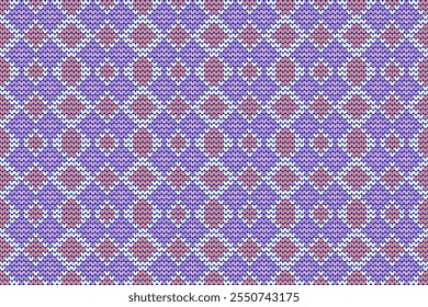 Padrão floral geométrico padrão fundo vetor illation.flower padrão étnico pixel,estilo asteca,background.design abstrato para textura,tecido,roupas,decoração,impressão,sarong.