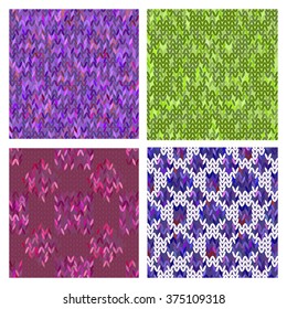 Geometric floral pattern collection. Use the finishing press, invitations, brochures, presentations, for the background of the site.