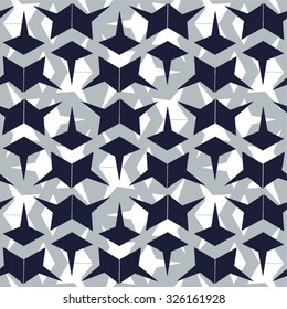 Geometric floral pattern, decorative element Seamless vector background.