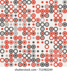 geometric floral pattern design 