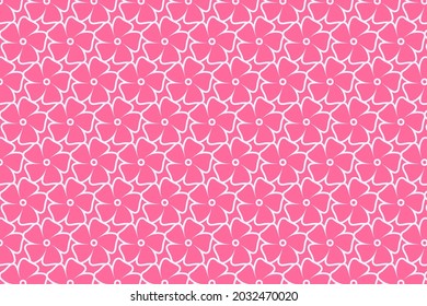 Geometric floral pattern design. Seamless vector for multipurpose usage 