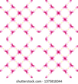 Geometric floral pattern, Lotus petals, background, vector.