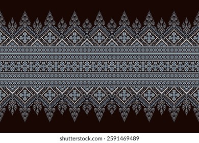 Geometric floral pattern traditional,geometric oriental pattern background,vector illustration,geometric ethnic embroidery,abstract background.design for texture,fabric,clothing,decoration,print,rug.