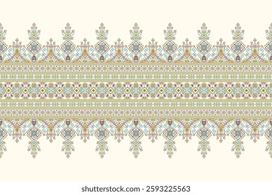 Geometric floral pattern traditional,geometric oriental pattern background,vector illustration,geometric ethnic embroidery,abstract background.design for texture,fabric,clothing,decoration,print,rug.