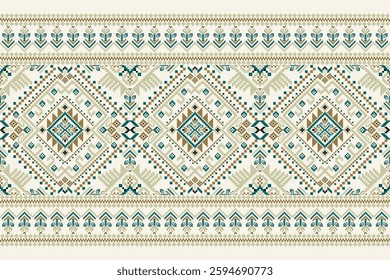 Geometric floral pattern traditional,geometric oriental pattern background,vector illustration,geometric ethnic embroidery,abstract background.design for texture,fabric,clothing,decoration,print,rug.