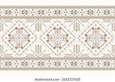 Geometric floral pattern traditional,geometric oriental pattern background,vector illustration,geometric ethnic embroidery,abstract background.design for .texture,fabric,clothing,decoration,print,rug.