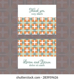Geometric floral pattern. Use the finishing press, invitations, brochures, presentations, for the background of the site.