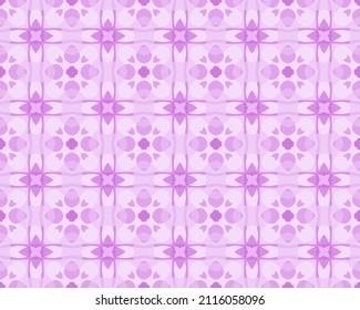 Geometric floral pattern. Vector seamless pattern