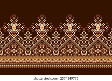 Geometric floral pattern,geometric ethnic pattern,geometric oriental pattern traditional,Aztec style,abstract background,vector illustration.design for texture,fabric,clothing,decoration,sarong,print.