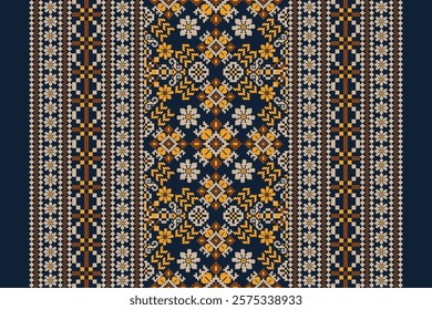 Geometric floral pattern,geometric ethnic pattern,geometric oriental pattern traditional,Aztec style,abstract background,vector illustration.design for texture,fabric,clothing,decoration,sarong,print.