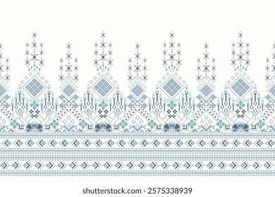 Geometric floral pattern,geometric ethnic pattern,geometric oriental pattern traditional,Aztec style,abstract background,vector illustration.design for texture,fabric,clothing,decoration,sarong,print