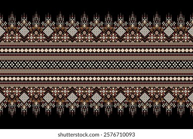 Geometric floral pattern,geometric ethnic pattern,geometric oriental pattern traditional,Aztec style,abstract background,vector illustration.design for texture,fabric,clothing,decoration,sarong,print.