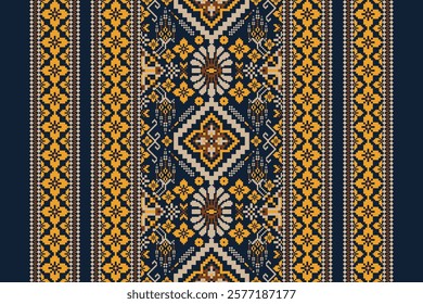 Geometric floral pattern,geometric ethnic pattern,geometric oriental pattern traditional,Aztec style,abstract background,vector illustration.design for texture,fabric,clothing,decoration,sarong,print.