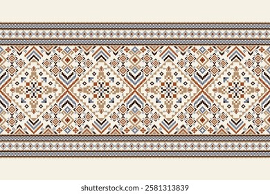 Geometric floral pattern,geometric ethnic pattern,geometric oriental pattern traditional,Aztec style,abstract background,vector illustration.design for texture,fabric,clothing,decoration,sarong,print.