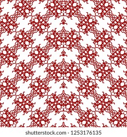 Geometric floral seamless pattern. Abstract background for fashion textile print and wallpaper.