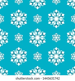 Geometric floral seamless pattern. Abstract trendy background. Vector modern design texture for textile, surface, paper, decor design.