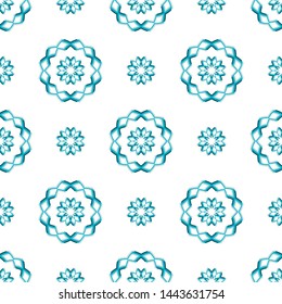 Geometric floral seamless pattern. Abstract trendy background. Vector modern design texture for textile, surface, paper, decor design.