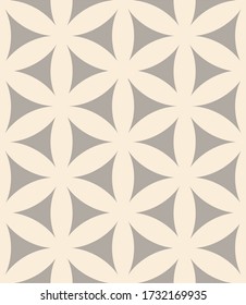 Geometric floral seamless pattern. Abstract ornament background.