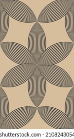Patrón floral geométrico sin soldadura. Resumen de fondo de ornamento.