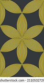 Geometric floral seamless pattern. Abstract ornament background.