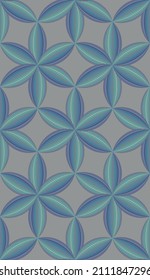 Geometric floral seamless pattern. Abstract ornament background.