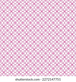 Geometric floral seamless pattern background