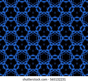 geometric floral seamless pattern background. Luxury texture for wallpaper, invitation. Vector illustration.