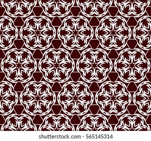 geometric floral seamless pattern background. Luxury texture for wallpaper, invitation. Vector illustration.