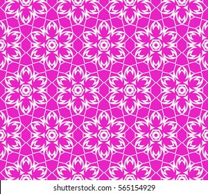 geometric floral seamless pattern background. Luxury texture for wallpaper, invitation. Vector illustration.