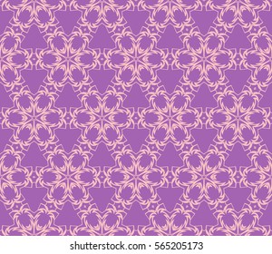 geometric floral seamless pattern background. Luxury texture for wallpaper, invitation. Vector illustration.