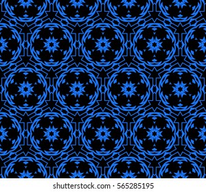 geometric floral seamless pattern background. Luxury texture for wallpaper, invitation. Vector illustration.