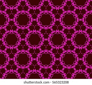 geometric floral seamless pattern background. Luxury texture for wallpaper, invitation. Vector illustration.