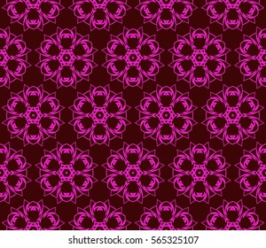 geometric floral seamless pattern background. Luxury texture for wallpaper, invitation. Vector illustration.